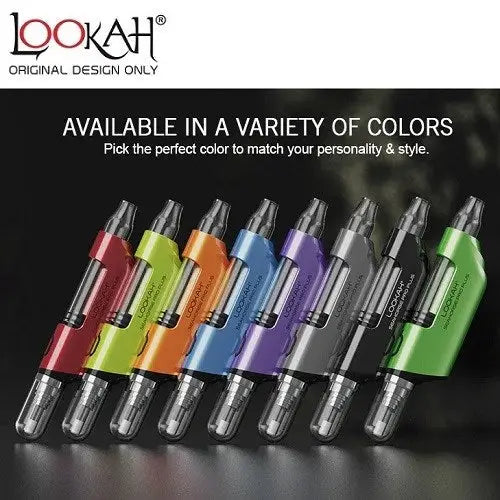 Colorful sleek vape pens featuring Lookah Seahorse Pro Plus with quartz tip and exclusive mode
