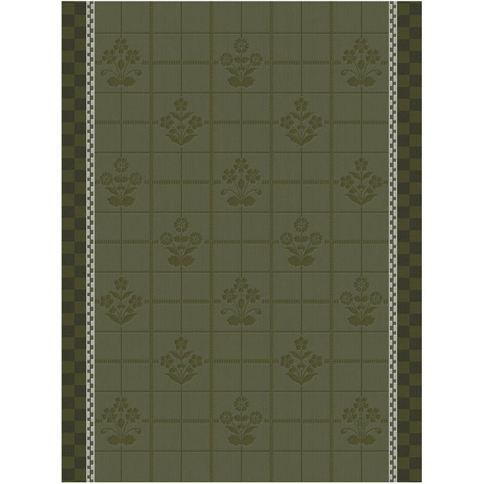 Lulu Luce Green 24" x 31" Tea Towel by Le Jacquard Français