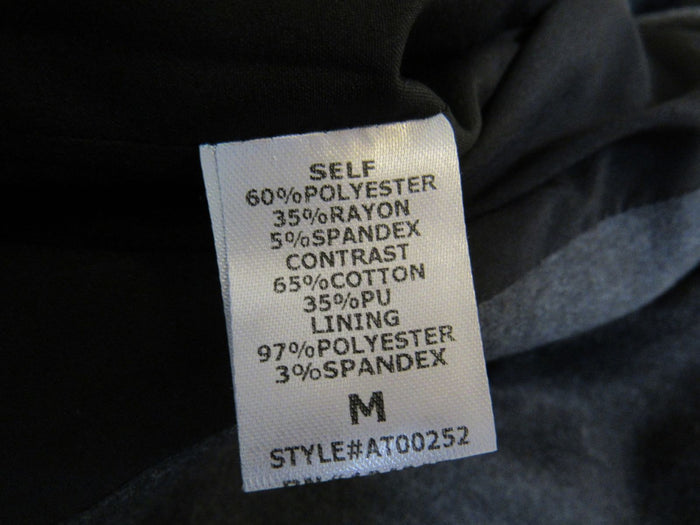 Lumiere-Self-Wrap-Coat-Dark-Gray-Polyester-Rayon-Female-Size-M-364 8