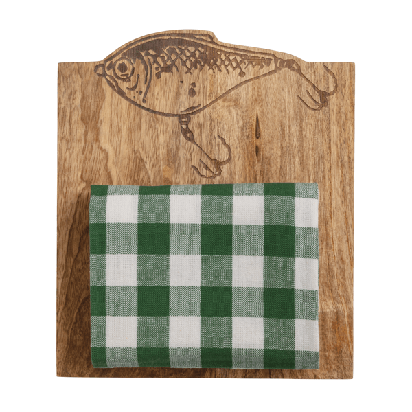 Lure Engraved Wood Board & Tea Towel