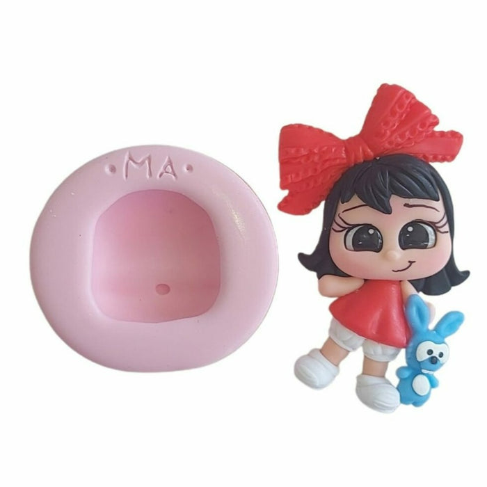 MA 747 Doll head with nose Silicone Mold