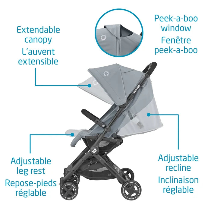Maxi Cosi Lara Ultracompact Stroller | Essential Grey