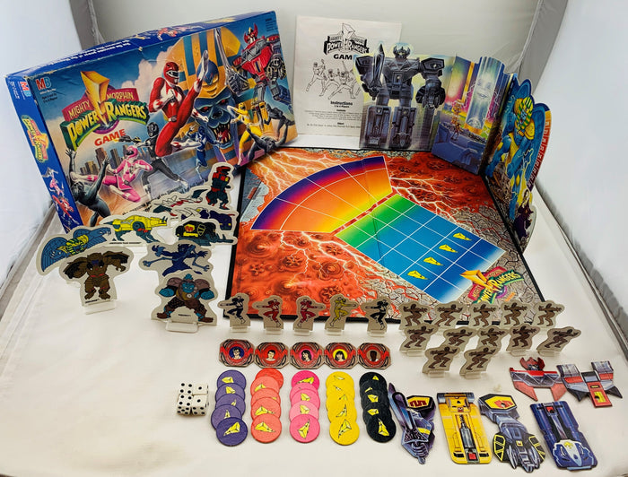 Mighty Morphin Power Rangers Game - 1994 - Milton Bradley - Very Good Condition