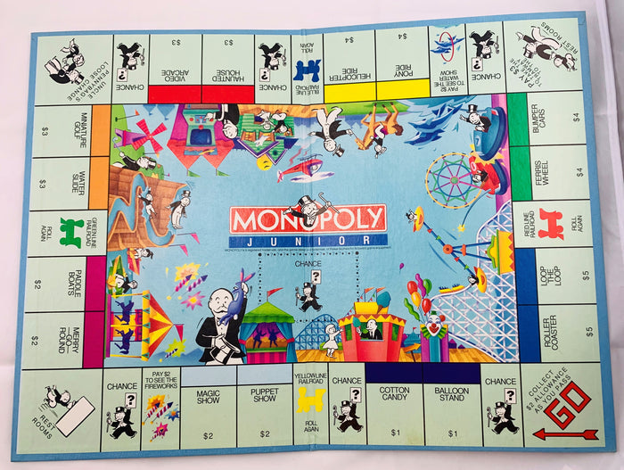 Monopoly Junior Game - 1990 - Parker Brothers - Great Condition