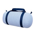 Navy Seersucker Medium Duffel