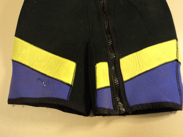 Ocean Sports Wet Suit Womens Size Medium Black/Purple/Yellow Suntiva Nylon -- Used