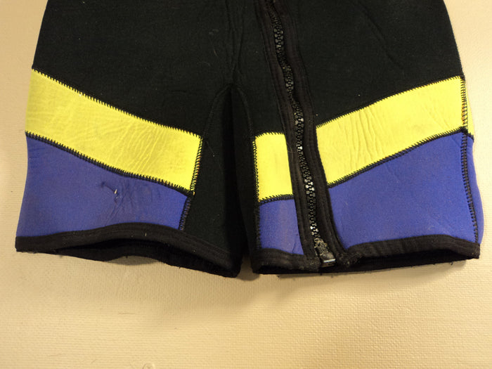 Ocean Sports Wet Suit Womens Size Medium Black/Purple/Yellow Suntiva Nylon -- Used