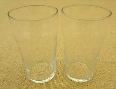 Pair of Beer Glasses (3 in. D. x 6 in. H.)