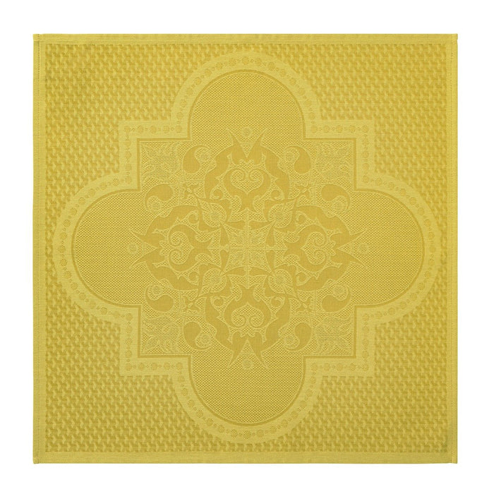 Palais Venitien Yellow 23" x 23" Napkin by Le Jacquard Français - 9at Fig Linens and Home - 1