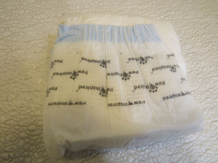 Paw-Inspired-Disposable-Female-Dog-Diapers-Lot-of-23-White-Small-14-in-to-19-in-498 5