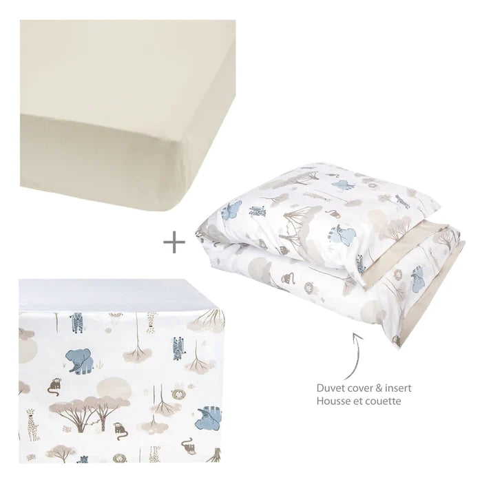 Perlimpinpin 4-Piece Crib Bedding Set | Jungle