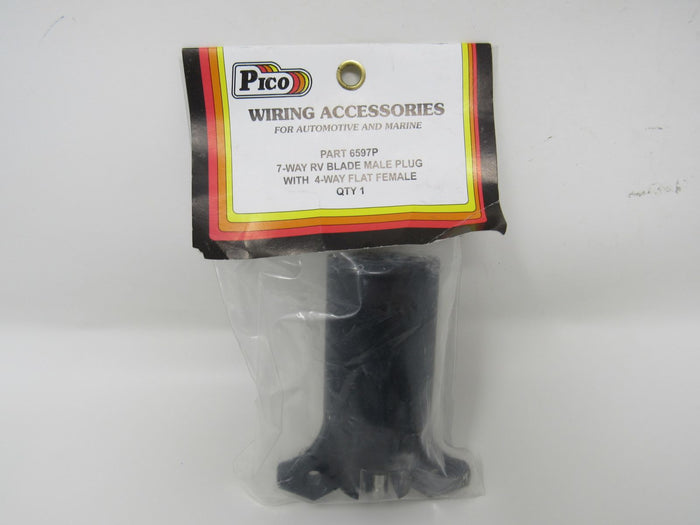 Pico-7-Way-RV-Blade-Male-Plug-with-4-Way-Flat-Female-6597P-280 6