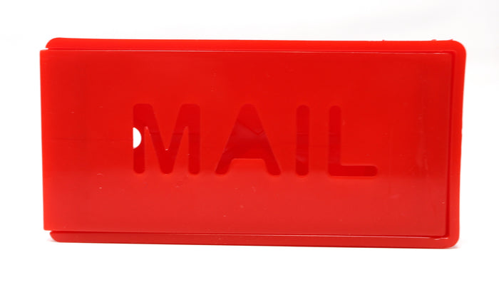 Plastic Front Mount Red Mailbox Flag for Brick, Stone Mailboxes, Mail Alert Flag, Stylish Mailbox Alert Flag