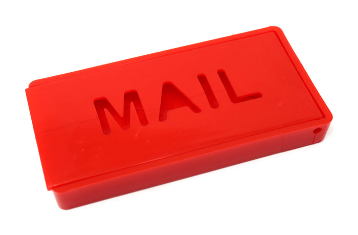 Plastic Front Mount Red Mailbox Flag for Brick, Stone Mailboxes, Mail Alert Flag, Stylish Mailbox Alert Flag