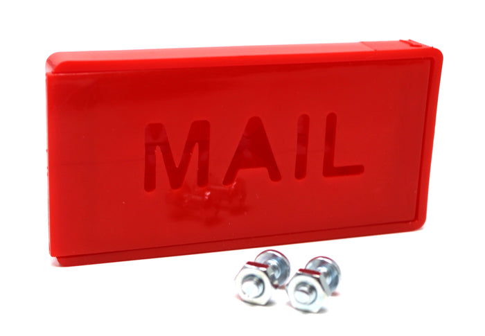 Plastic Front Mount Red Mailbox Flag for Brick, Stone Mailboxes, Mail Alert Flag, Stylish Mailbox Alert Flag