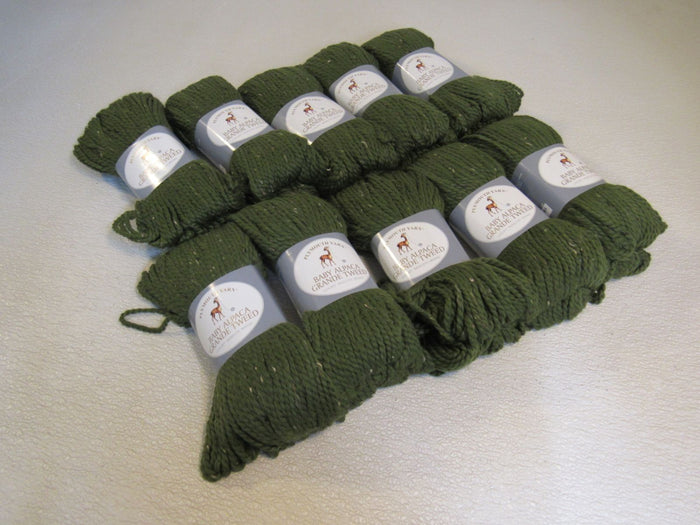 Plymouth-Yarn-Baby-Alpaca-Grande-Tweed-Yarn-Sage-Green-10-Skeins-110-Yards-Each-252 1
