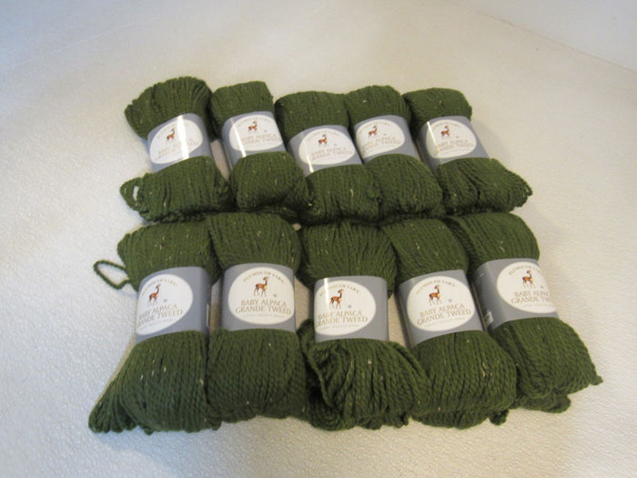 Plymouth-Yarn-Baby-Alpaca-Grande-Tweed-Yarn-Sage-Green-10-Skeins-110-Yards-Each-252 3