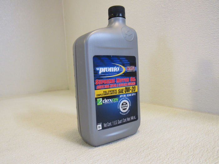 Pronto-Full-Synthetic-Supreme-Motor-Oil-SAE-0W-20-1-qt-946-ml-511DPR-208 3