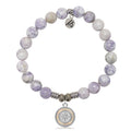 Purple Turquoise Gemstone Bracelet with North Star Sterling Silver Charm