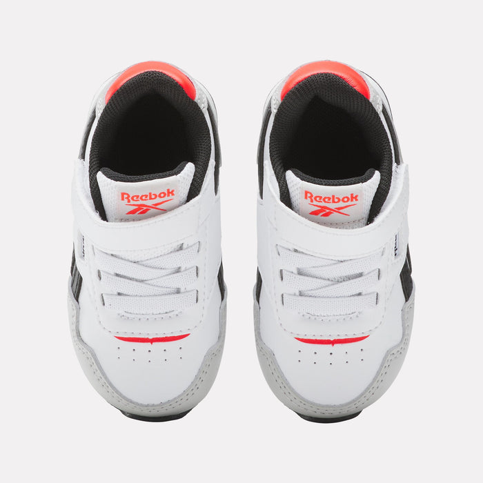 Reebok Footwear Kids Reebok Glide Elastic Lace & Top Strap Shoes - Toddler FTWRWHITE/MISTGREY/ENERGYRED