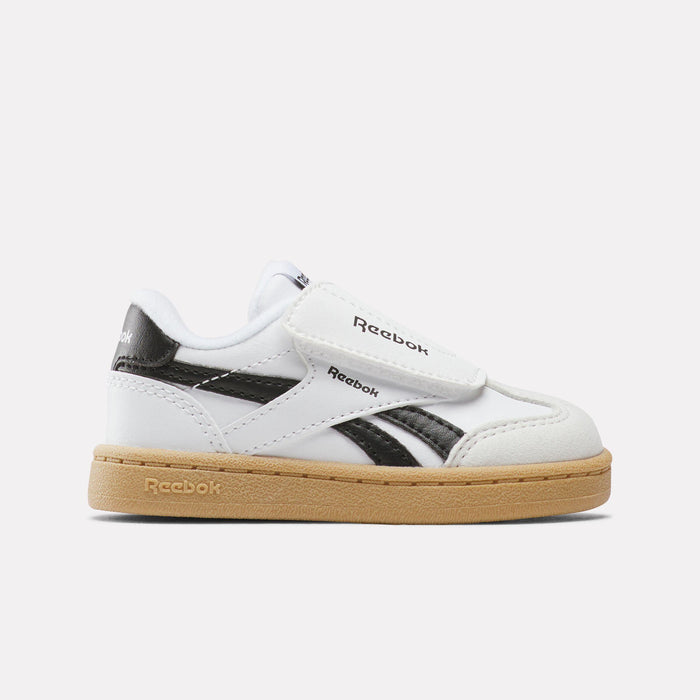 Reebok Footwear Kids Smash Edge Hook-And-Loop Shoes - Baby & Toddler FTWRWHITE/BLACK/RGUM1