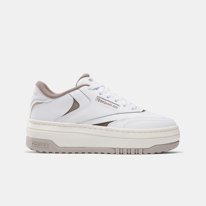 Reebok Footwear Women Club C Extra Shoes WHITE/HAZYGREY/GRITTYGREY