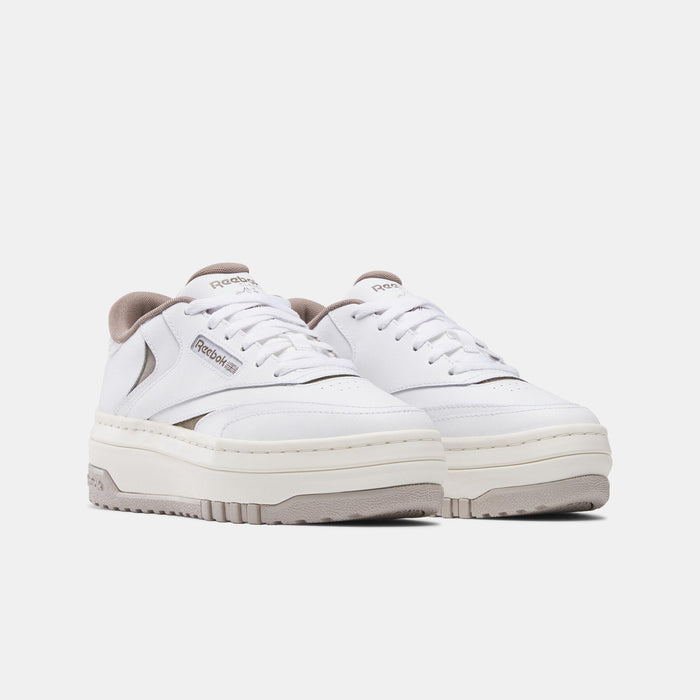 Reebok Footwear Women Club C Extra Shoes WHITE/HAZYGREY/GRITTYGREY