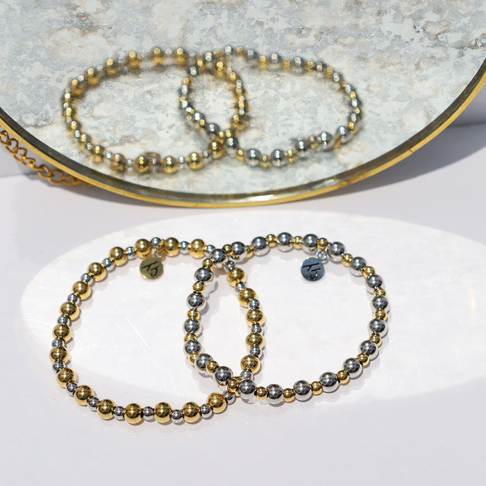 Serenity Collection- Stainless Steel Gemstone Bracelet
