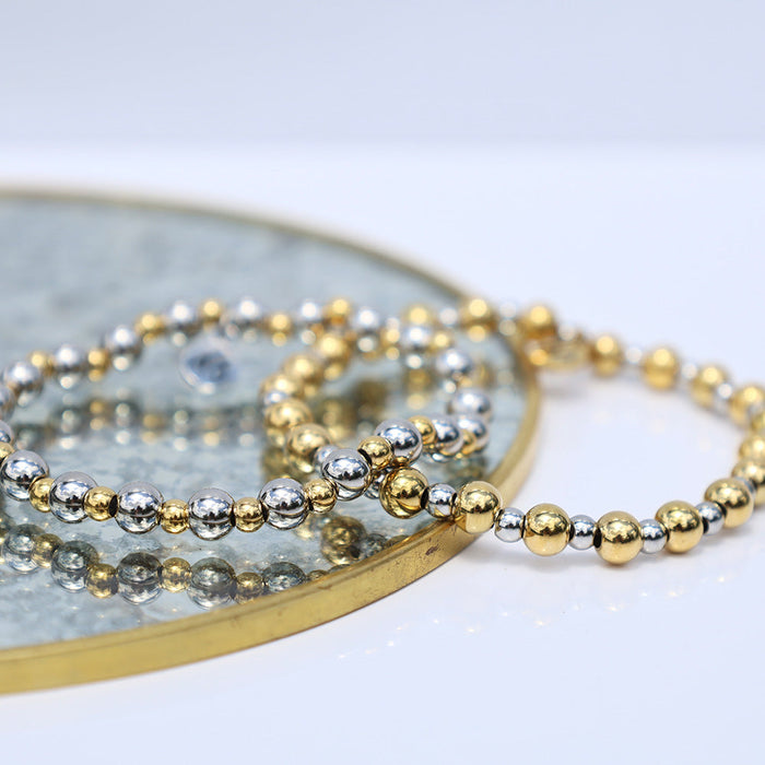 Serenity Collection- Stainless Steel Gemstone Bracelet