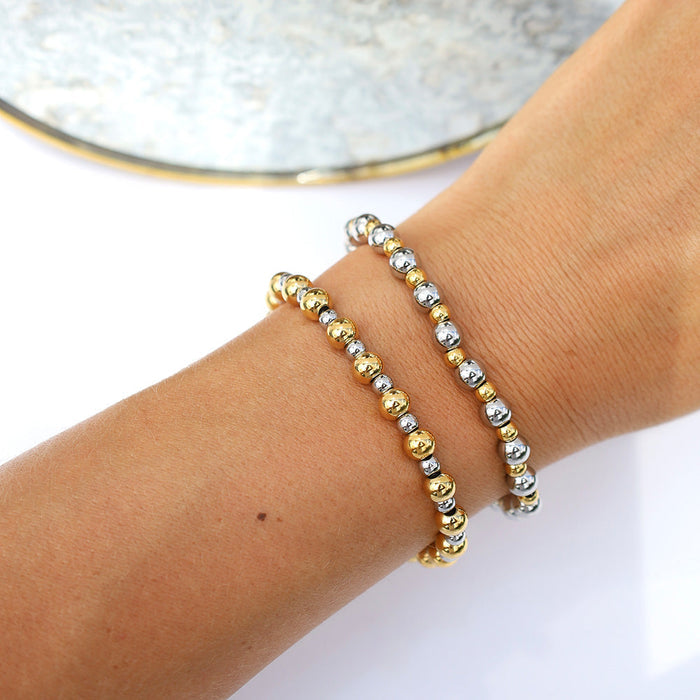 Serenity Collection- Stainless Steel Gemstone Bracelet