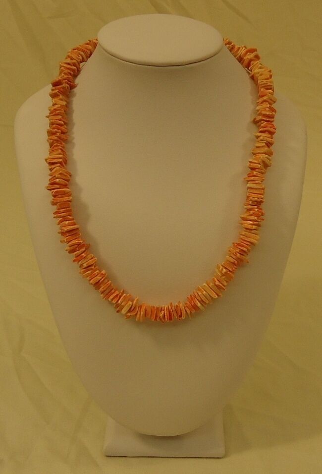 Shell Necklace Barrel Clasp 18 in Item J