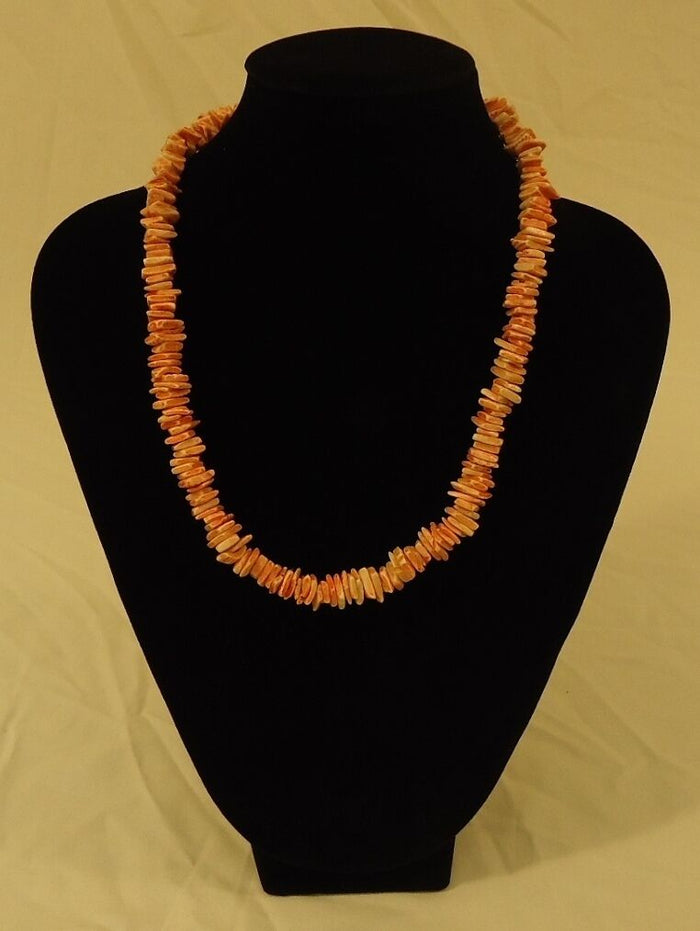 Shell Necklace Barrel Clasp 18 in Item J