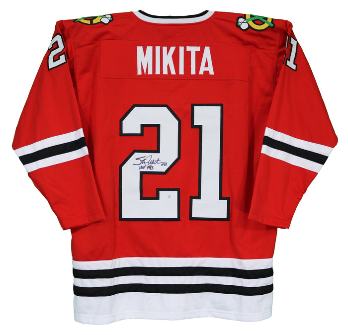 Stan Mikita Chicago Blackhawks Signed Autographed Red #21 Custom Jersey PAAS COA