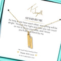 Stand by Me Gold Charm Necklace