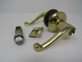 Standard-Lever-Handle-Keyed-Entrance-Lock-Polished-Brass-158 1
