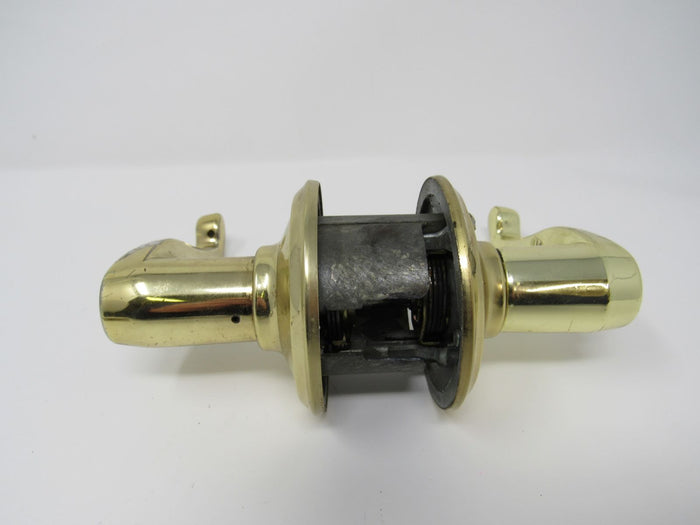 Standard-Lever-Handle-Keyed-Entrance-Lock-Polished-Brass-158 4