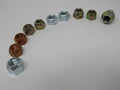 Standard-Lot-of-10-Misc-Lug-Hex-Nuts-434 1