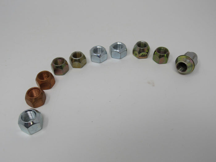 Standard-Lot-of-10-Misc-Lug-Hex-Nuts-434 2