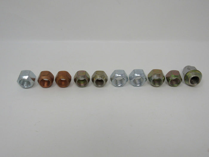 Standard-Lot-of-10-Misc-Lug-Hex-Nuts-434 3