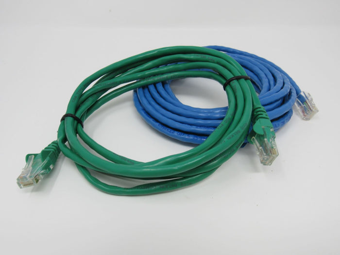 Standard-Lot-of-2-Ethernet-Patch-Cables-RJ-45-Variety-of-Lengths-Cat5e-890 1