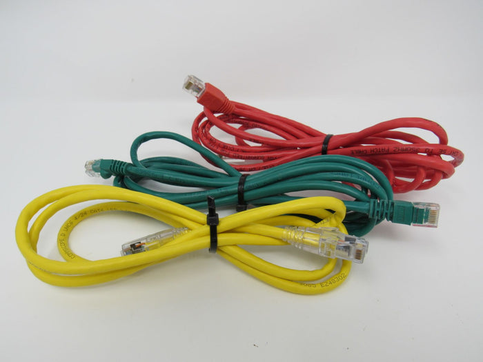 Standard-Lot-of-3-Ethernet-Patch-Cables-RJ-45-Variety-of-Lengths-Cat5e-884 1