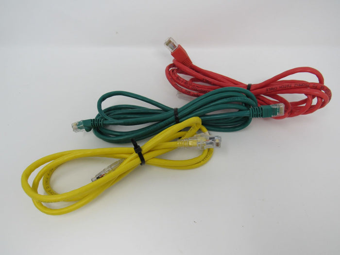 Standard-Lot-of-3-Ethernet-Patch-Cables-RJ-45-Variety-of-Lengths-Cat5e-884 4