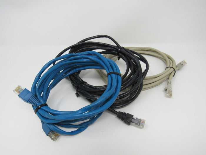 Standard-Lot-of-3-Ethernet-Patch-Cables-RJ-45-Variety-of-Lengths-Cat5e-898 1