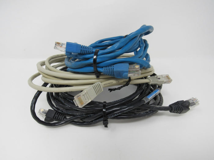 Standard-Lot-of-3-Ethernet-Patch-Cables-RJ-45-Variety-of-Lengths-Cat5e-898 4