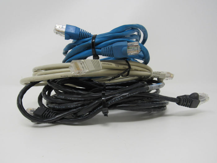 Standard-Lot-of-3-Ethernet-Patch-Cables-RJ-45-Variety-of-Lengths-Cat5e-898 5