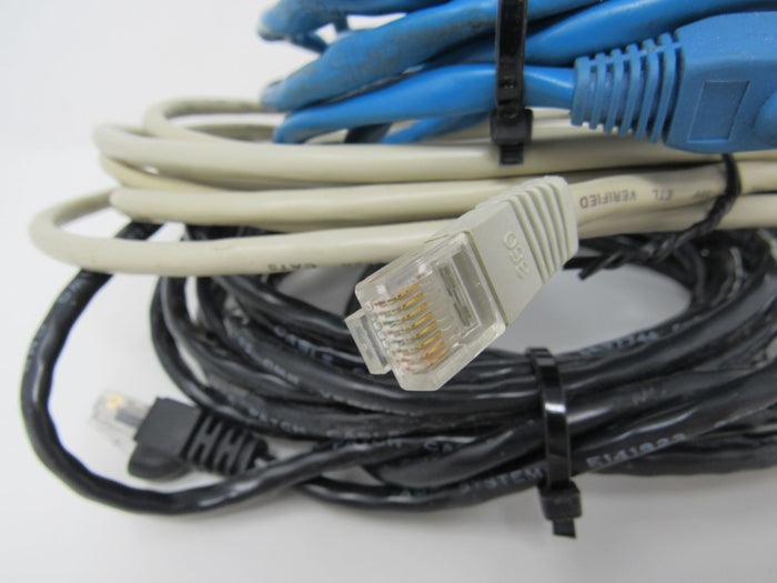 Standard-Lot-of-3-Ethernet-Patch-Cables-RJ-45-Variety-of-Lengths-Cat5e-898 7