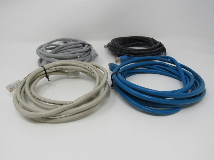 Standard-Lot-of-4-Ethernet-Patch-Cables-RJ-45-Variety-of-Lengths-Cat5e-894 4