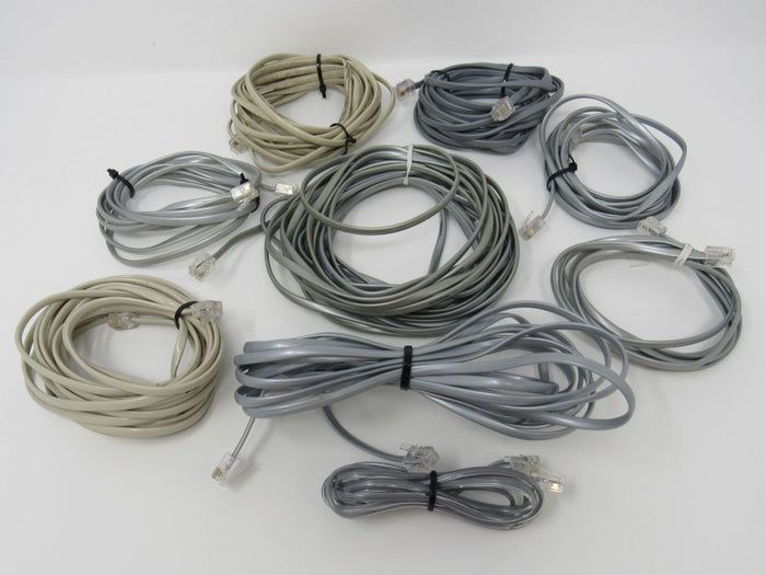 Standard-Lot-of-9-Phone-Cords-RJ-11-Variety-of-Lengths-860 1