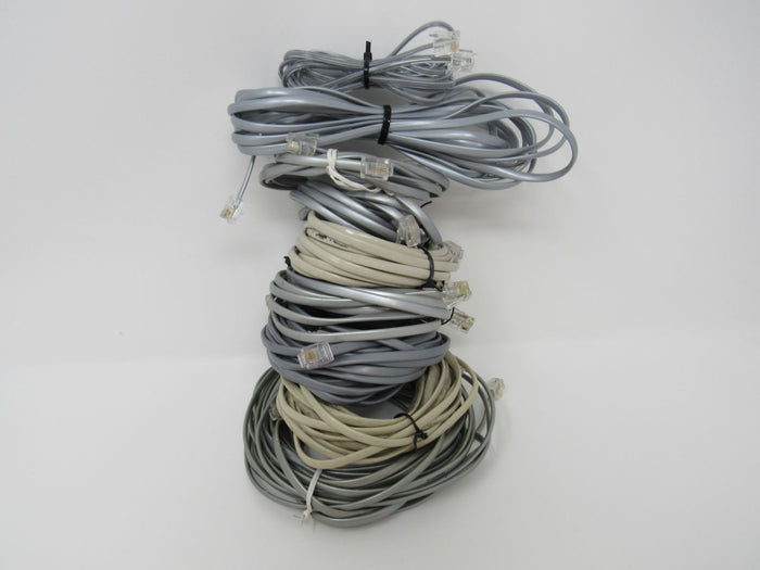 Standard-Lot-of-9-Phone-Cords-RJ-11-Variety-of-Lengths-860 4