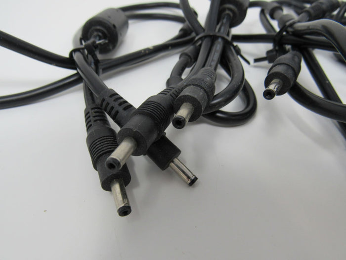 Standard-Power-Adapter-Cables-Black-End-Lot-of-6-30-in-370 5
